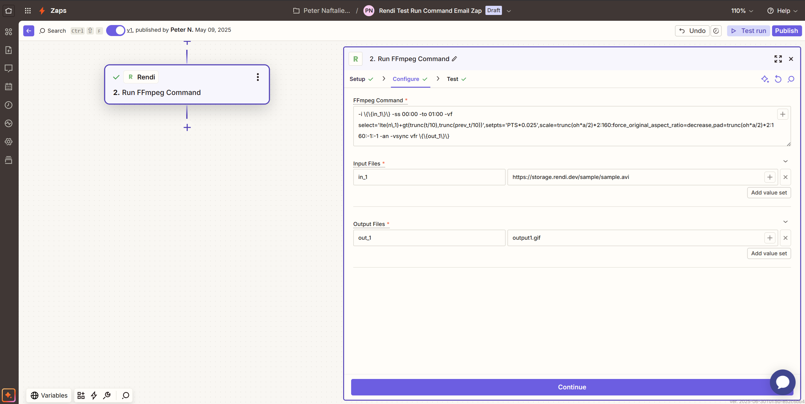 Zapier Run Command Example