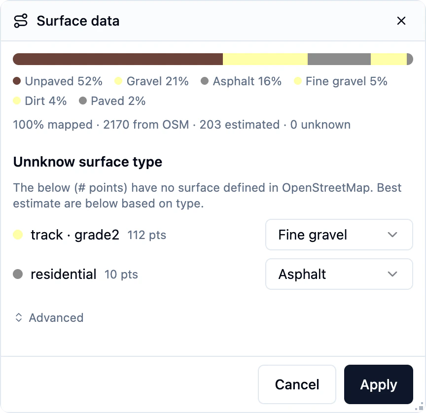 Surfacedatadialog Surface Dialog