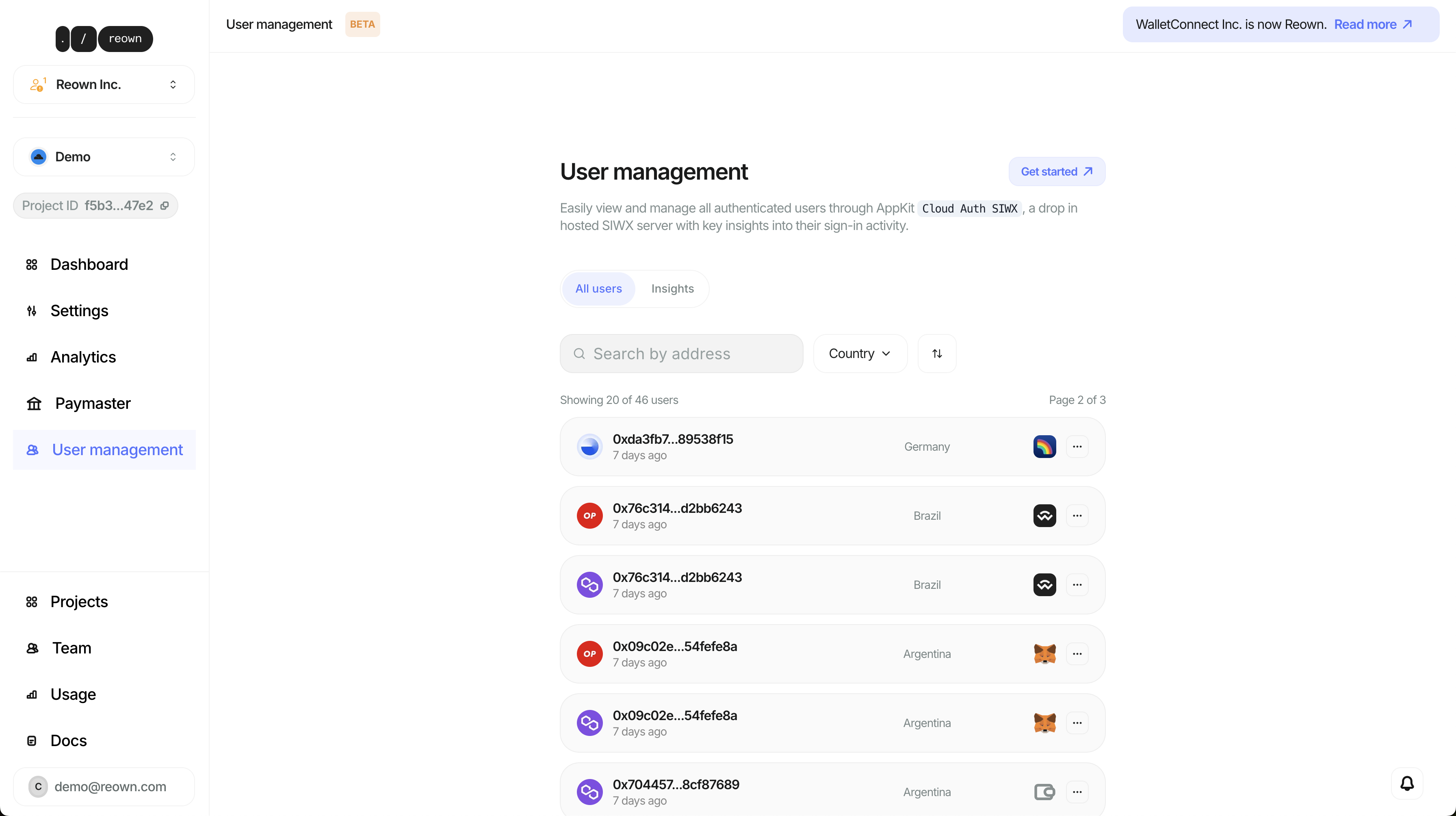User Management Dashboard