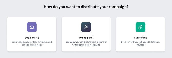Distributing a Survey