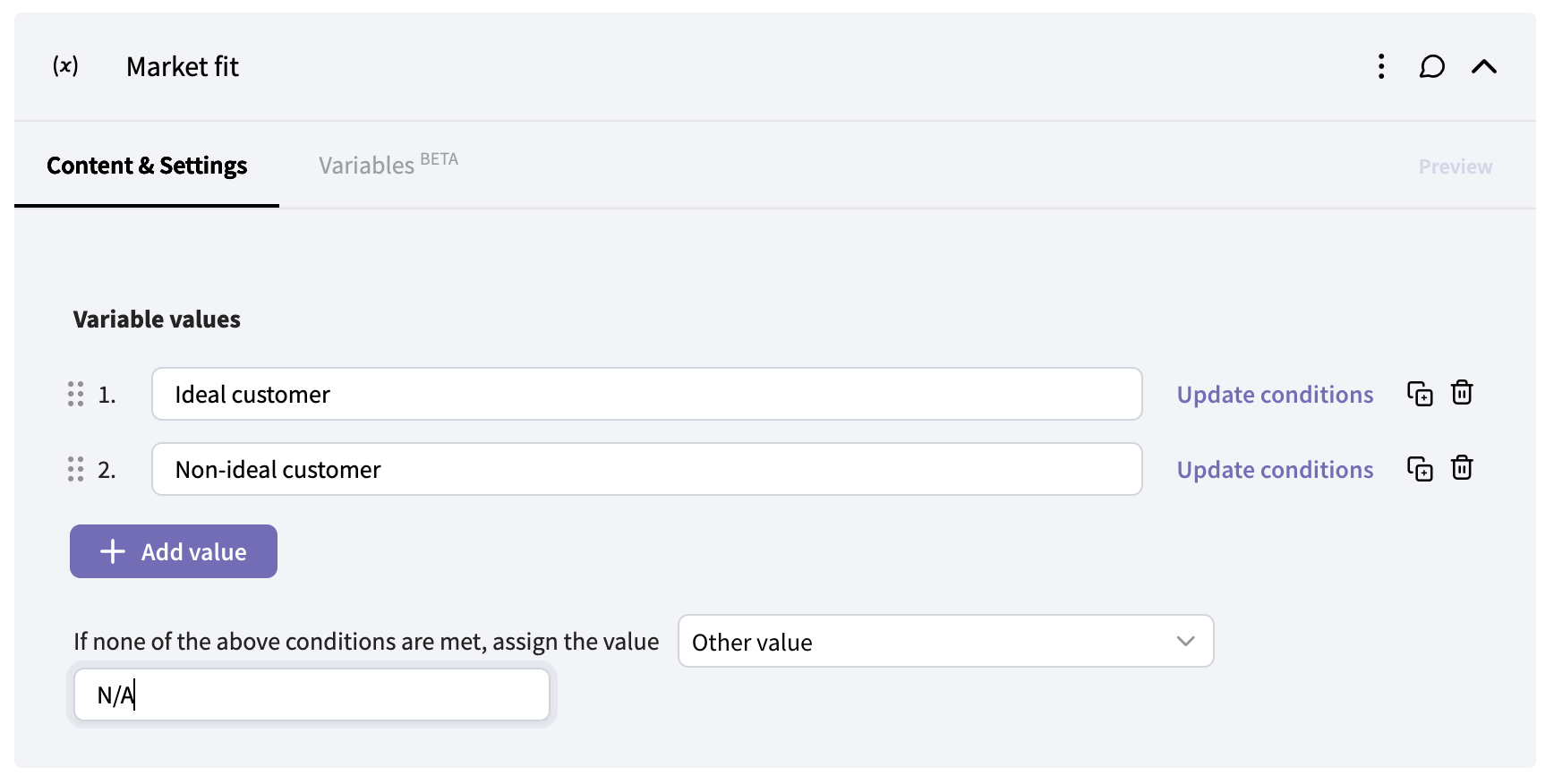 Embedded Variables