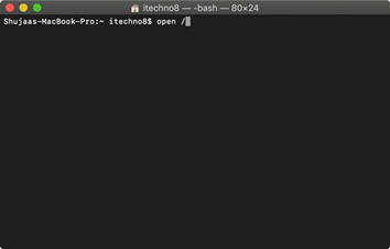 macOS terminal