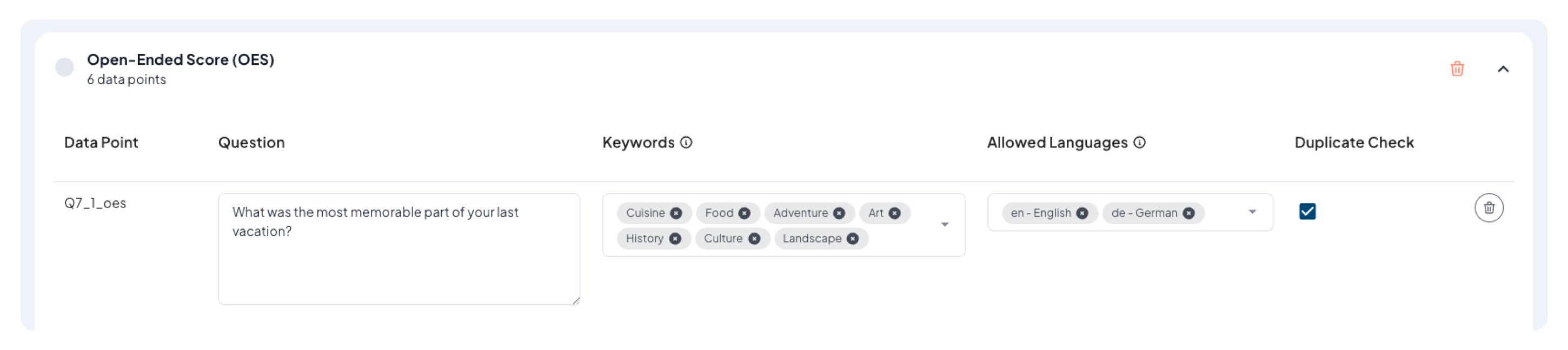 Decipher Integration Assistant - Open-Ended Data Points