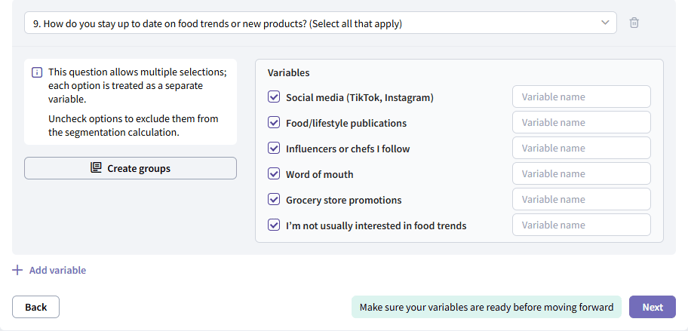 Respondent Segmentation in SightX