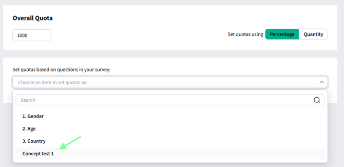 Concept Test Quota Balancing & Distribution
