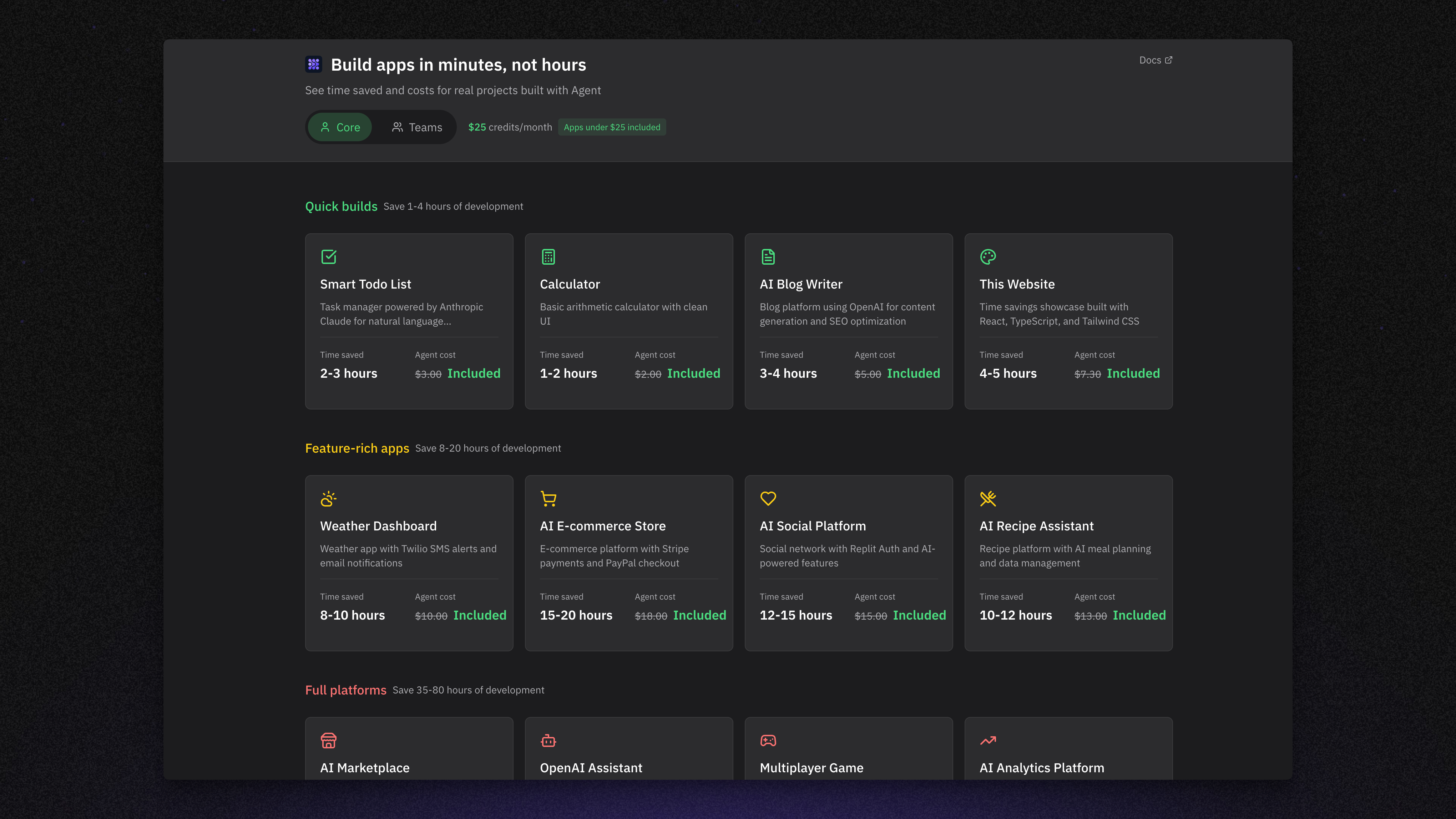 Replit Agent pricing demo