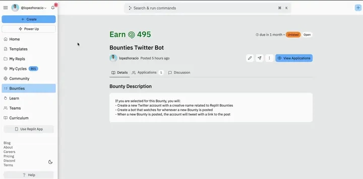 Received an Application