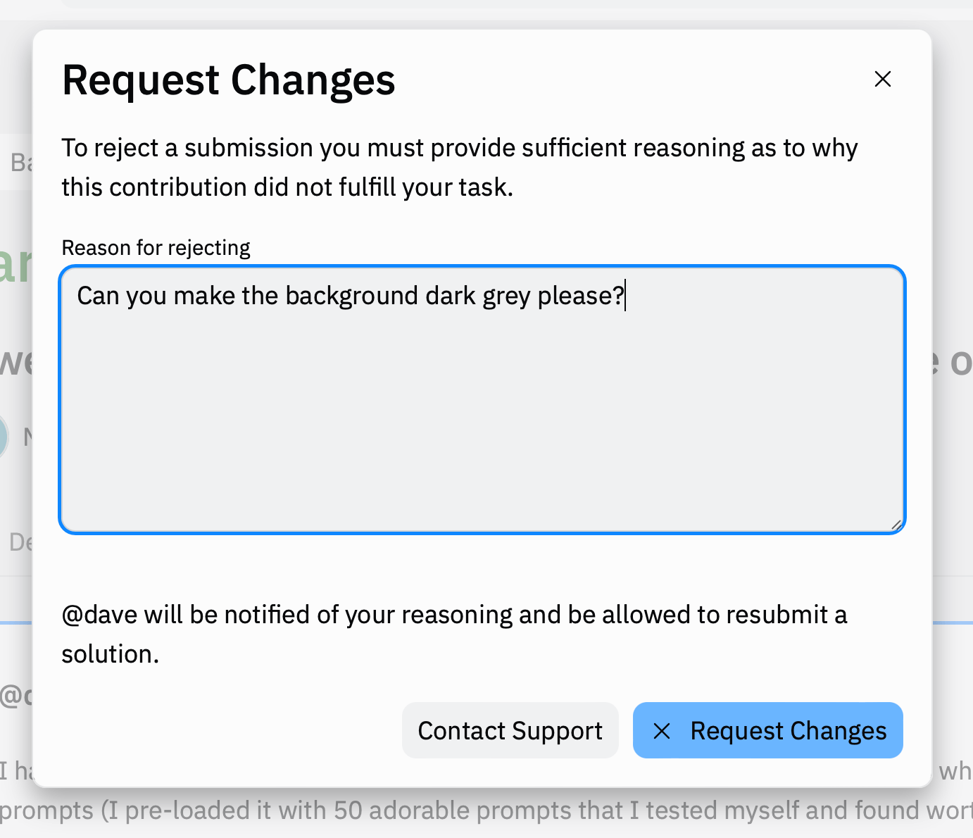 Request Changes