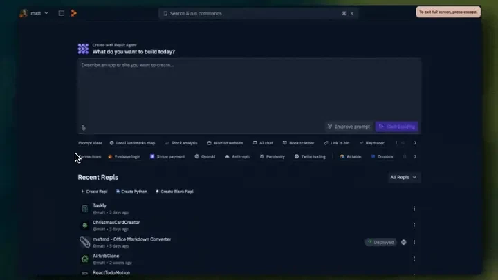Animation showing how to access and add integrations in the Agent UI