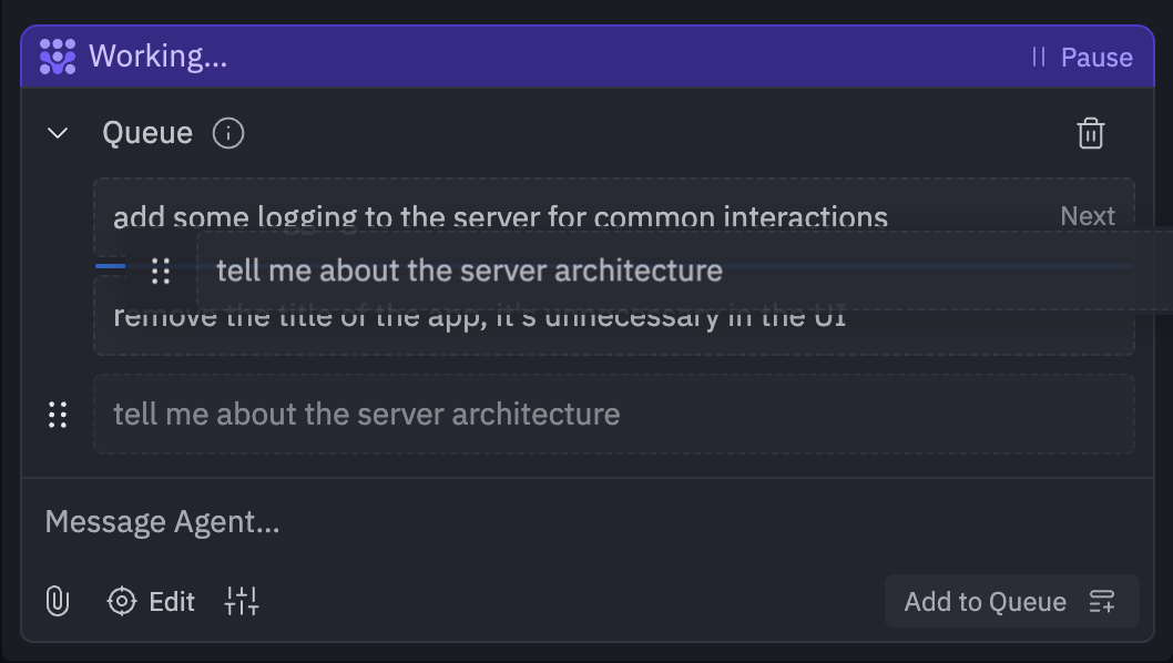 Message Queue reordering interaction