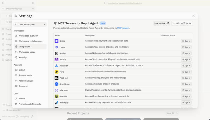 Server Ref Replit Docs