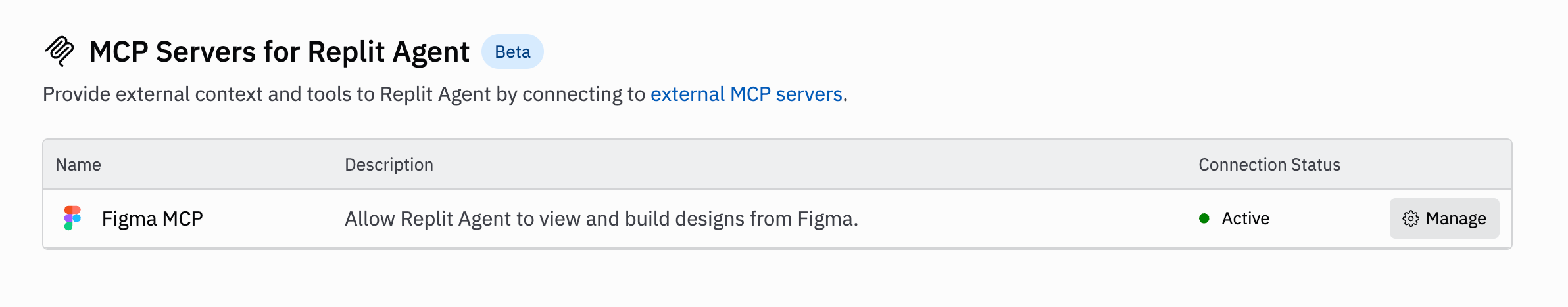 Integrations pane in the personal workspace showing the Figma integration