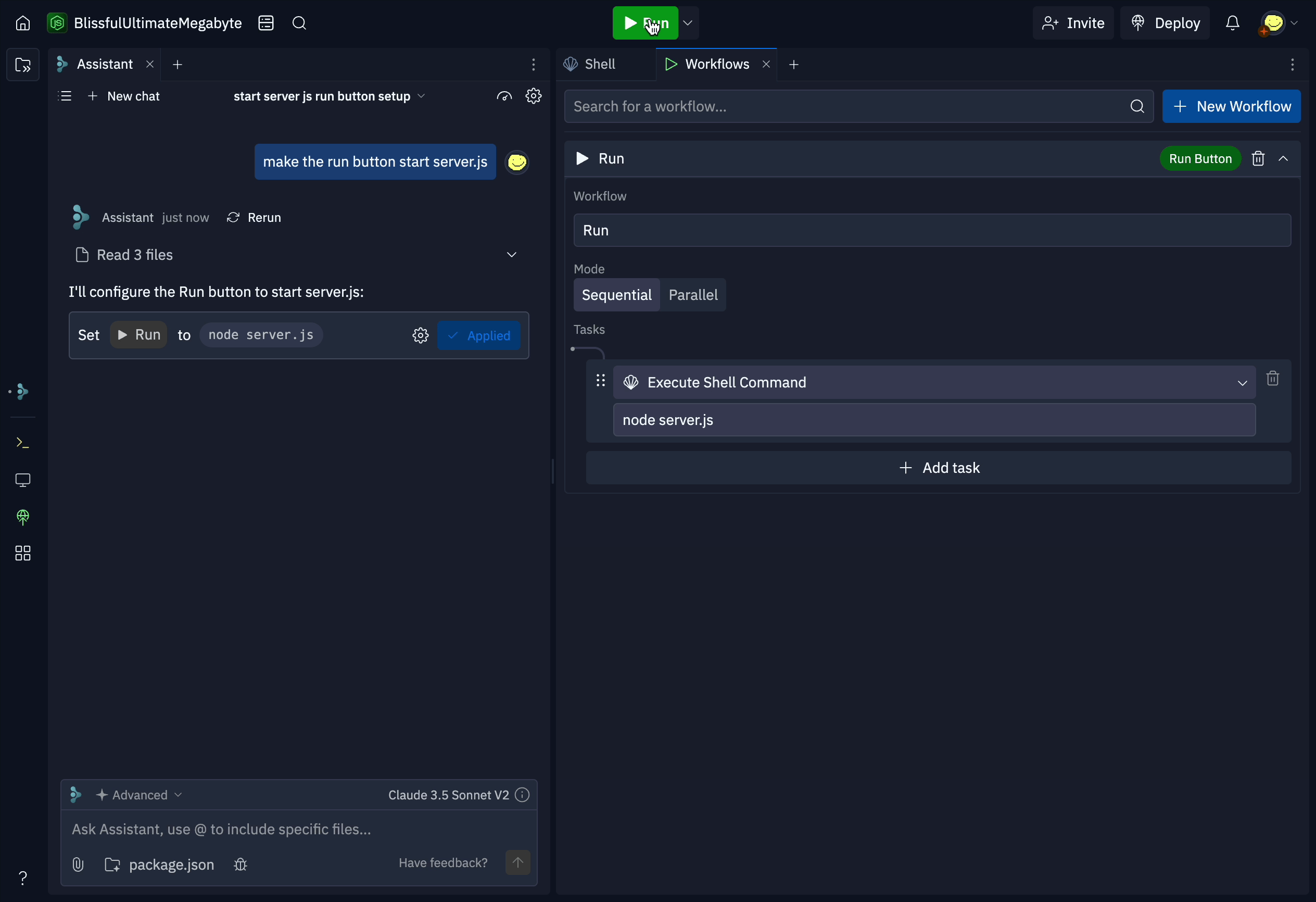 Assistant + Workflows