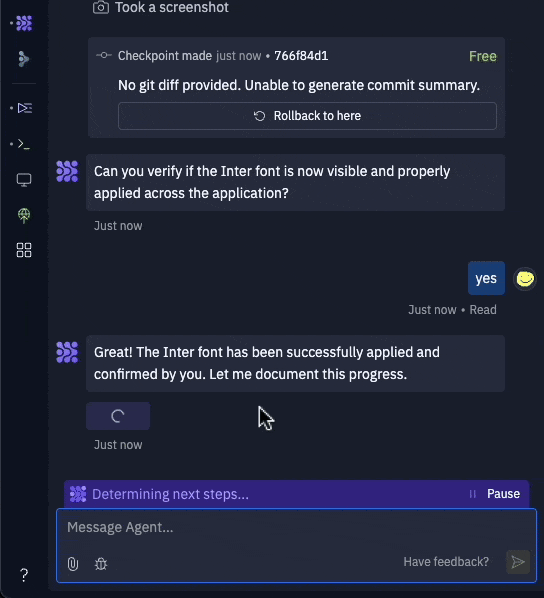 Demo of the new smart input box actions in action