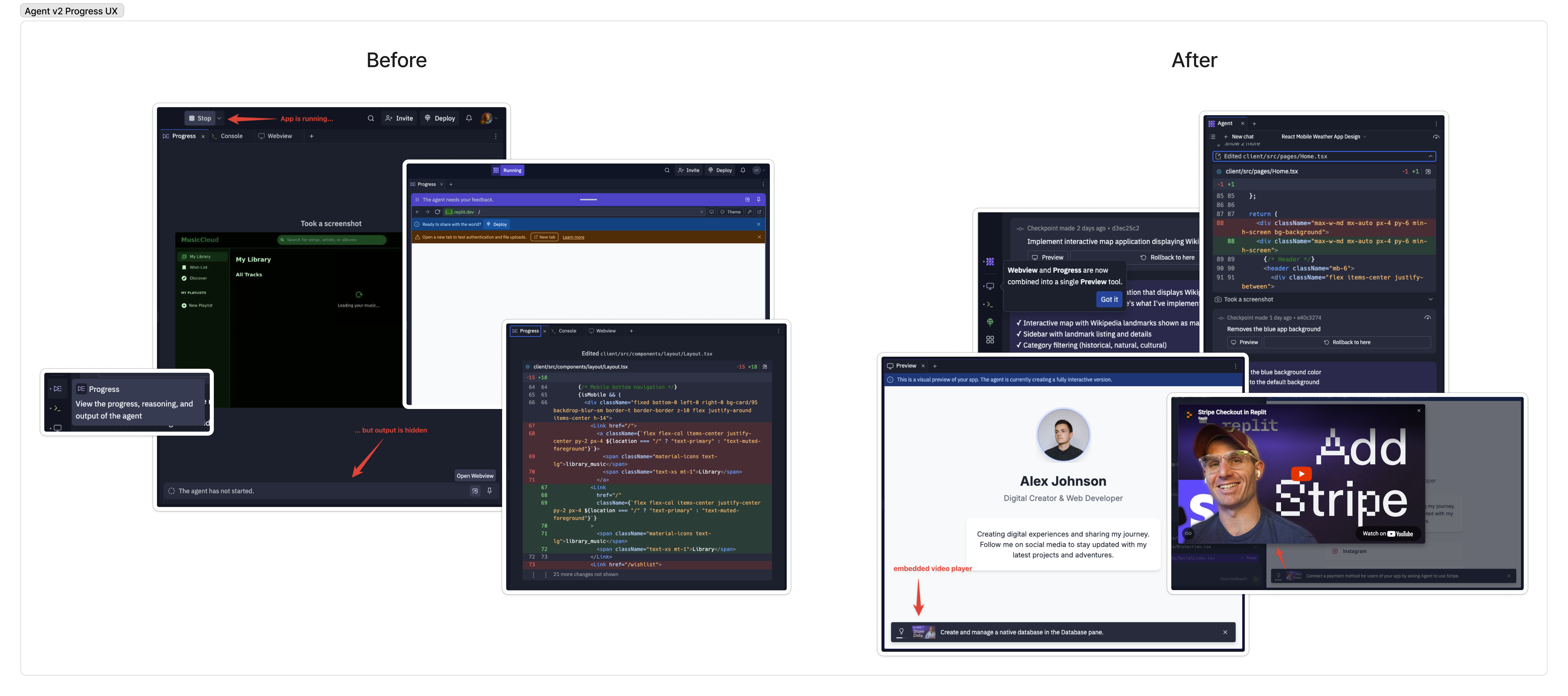 Updated Agent Progress UX
