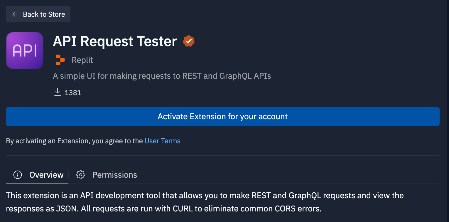 Install Extensions
