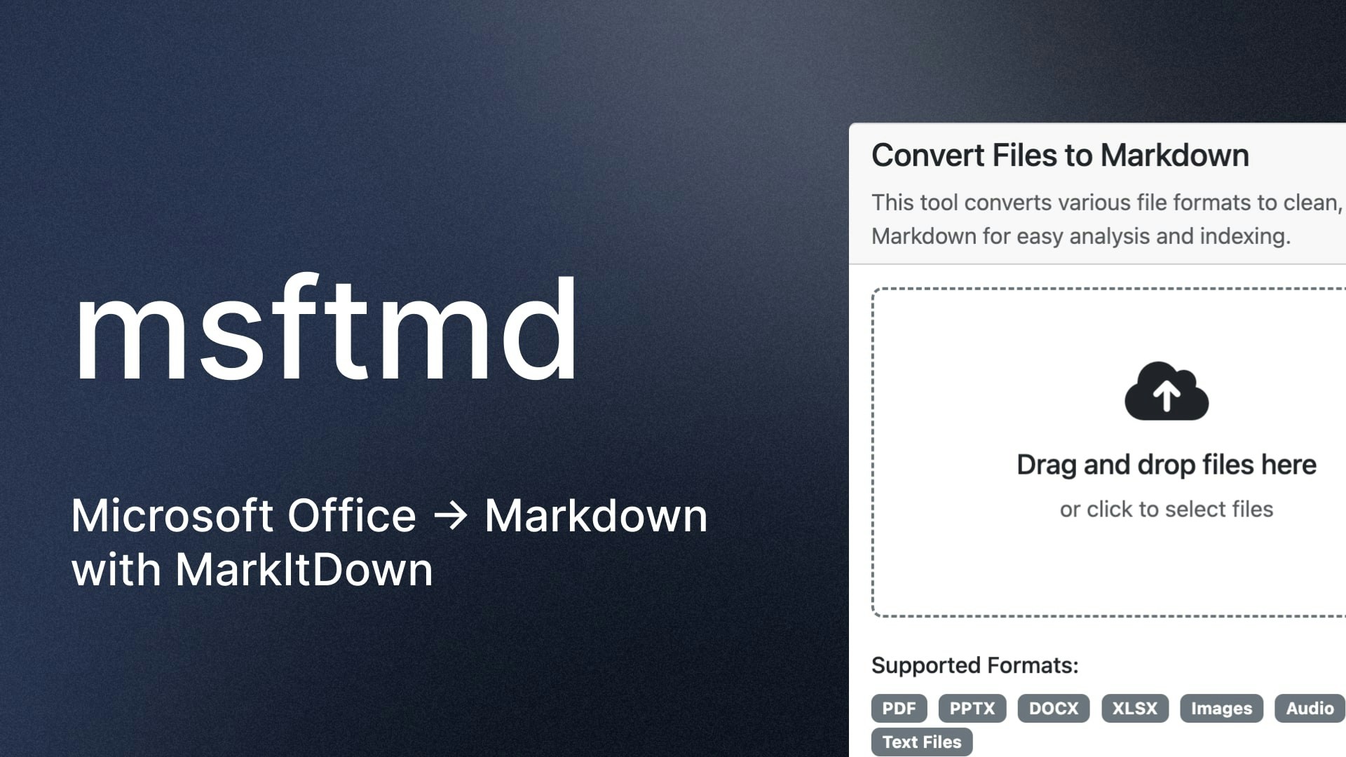 Published file converter app interface