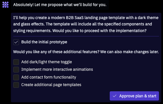 image of Agent's approve dialog