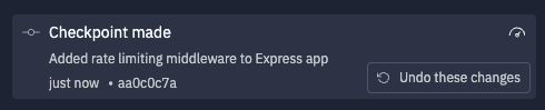 image of Undo these changes button in the Assistant tab