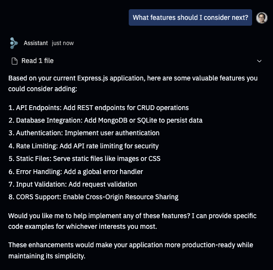 image of Assistant recommendations