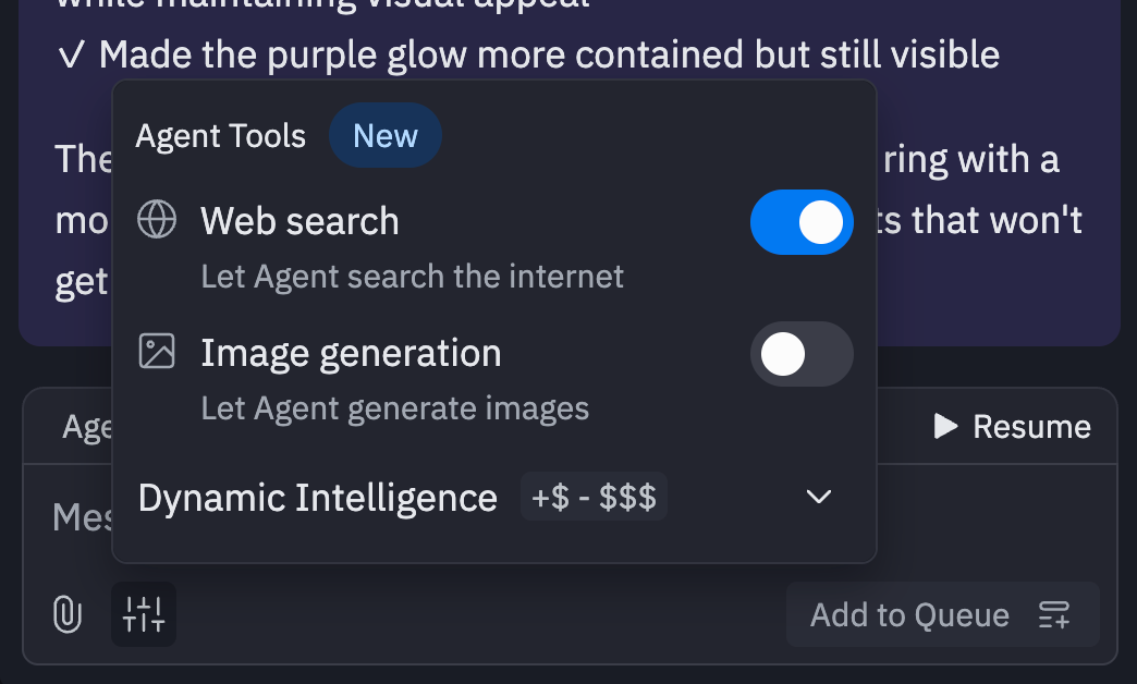 Image generation interface