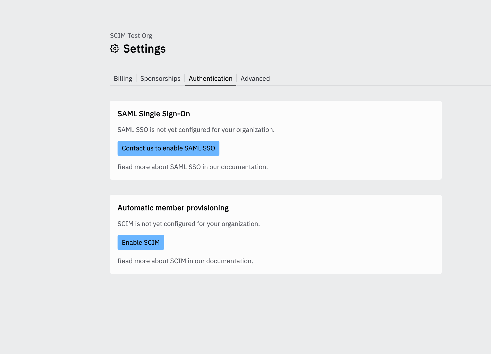 SCIM Guest role provisioning interface