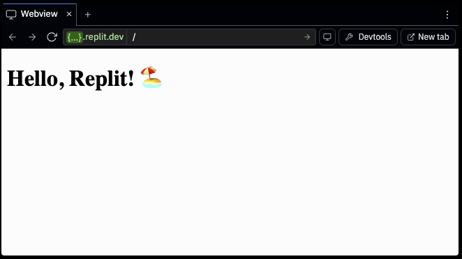 image of the Preview tool showing the default endpoint