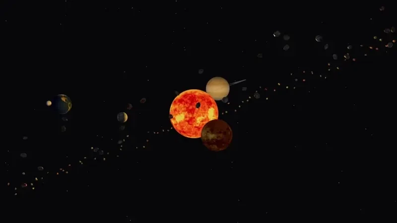 animated image of the Preview tab in the Solar System Visualization