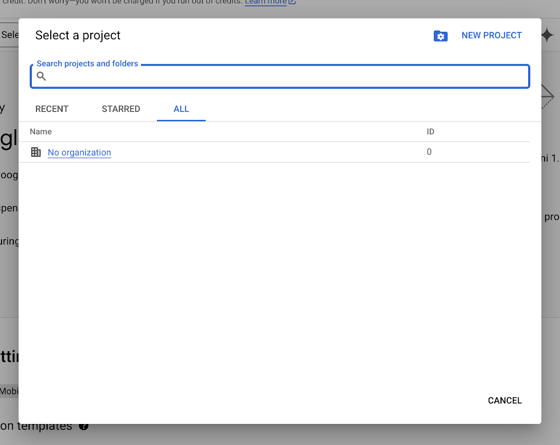 Select Project