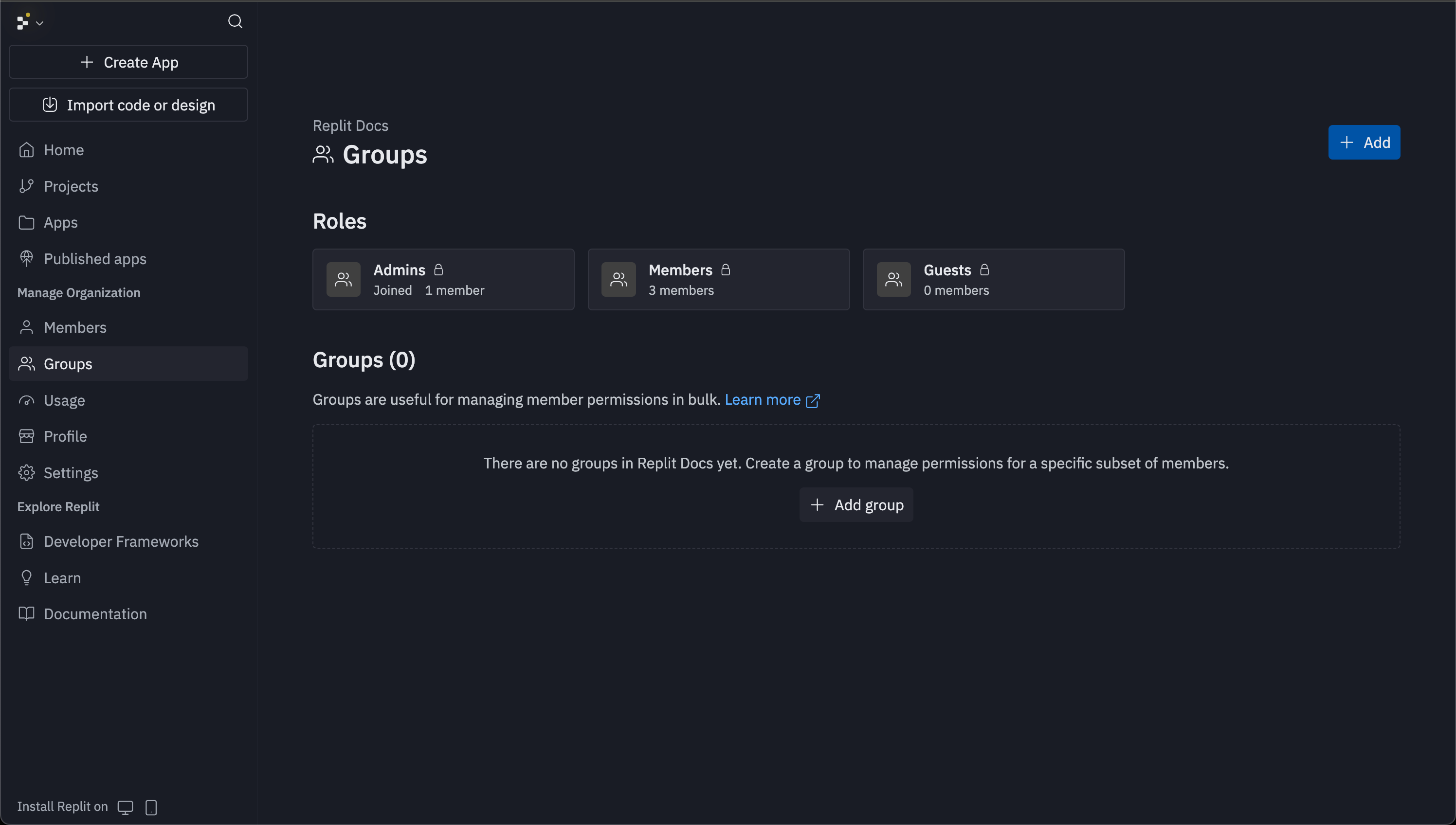 Viewing groups