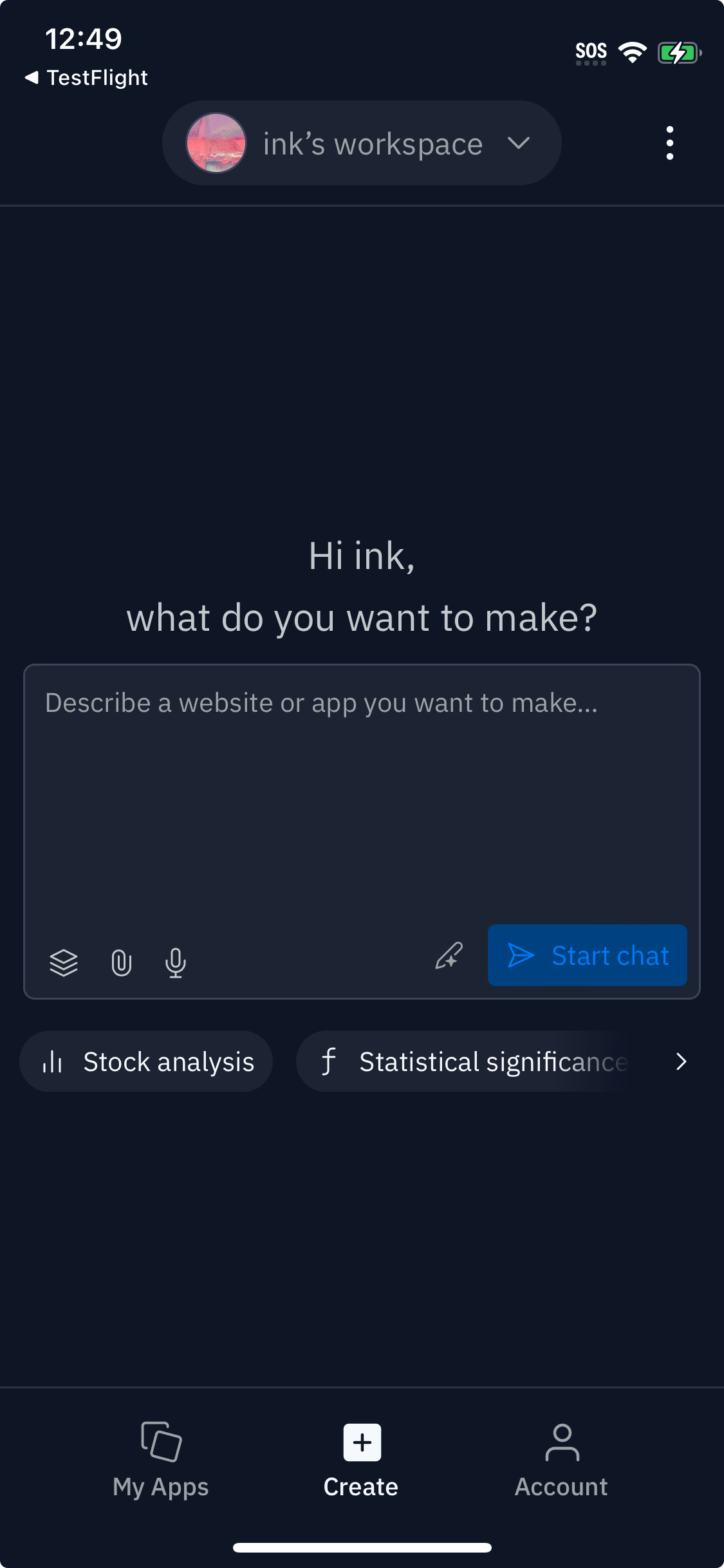 Mobile app update