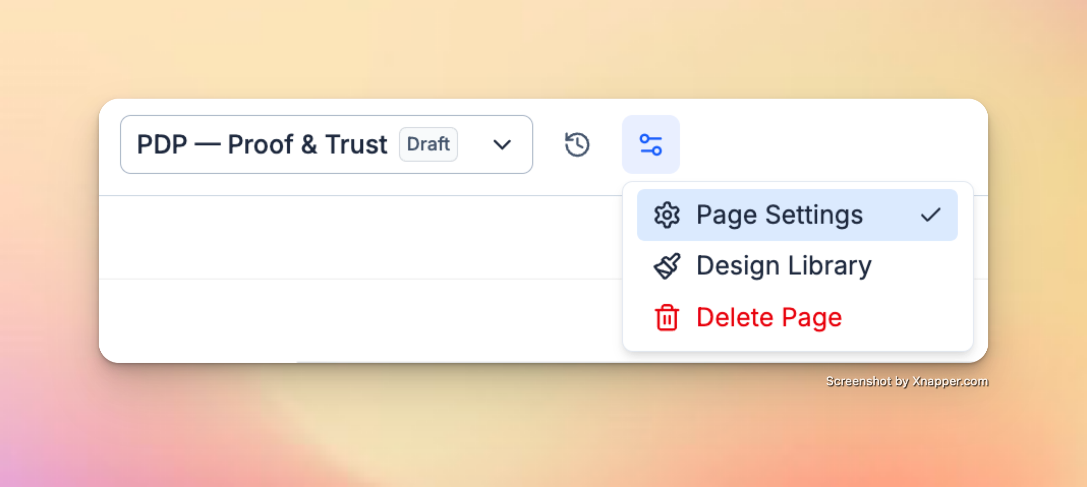Pagesettings Pn