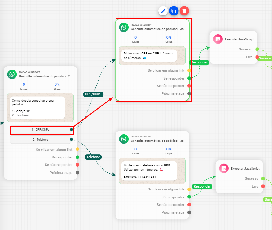 Resultado do Filtro `findOrdersByDocument`