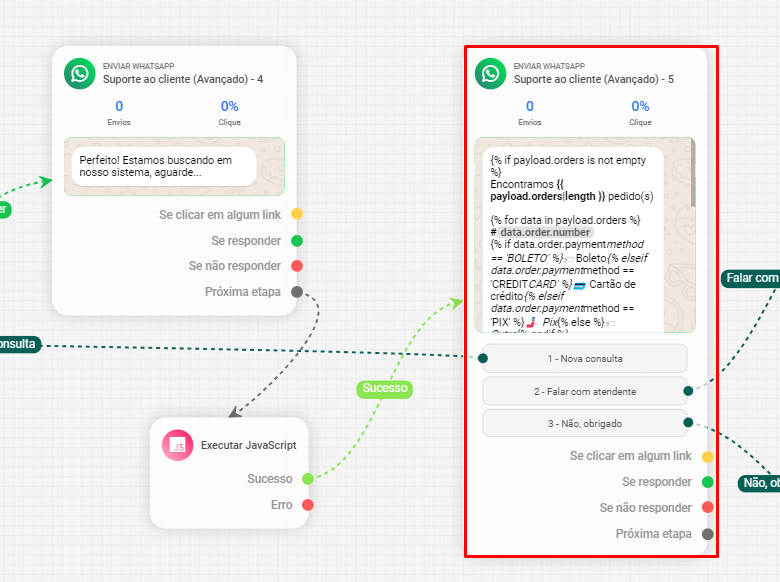 Resultado do Filtro `findOrdersByNumber`