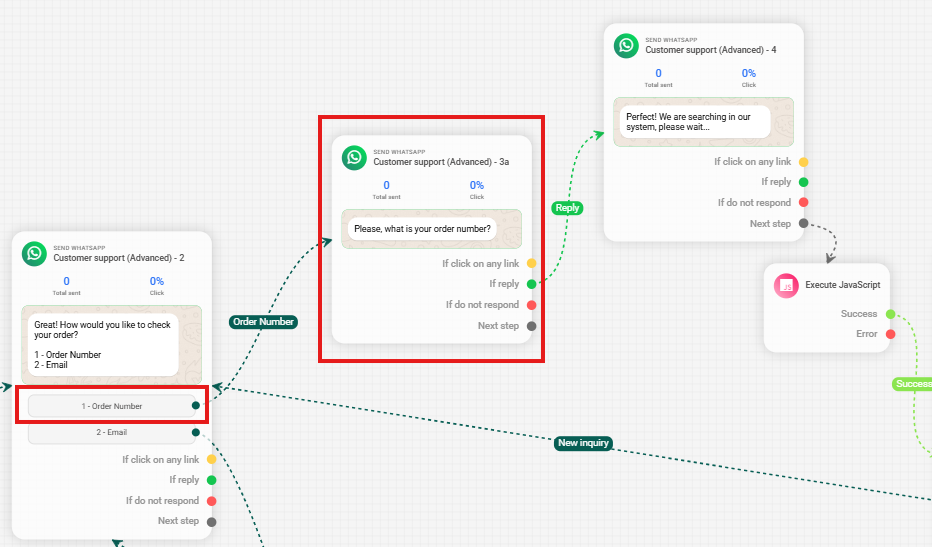 Resultado do Filtro `findOrdersByNumber`