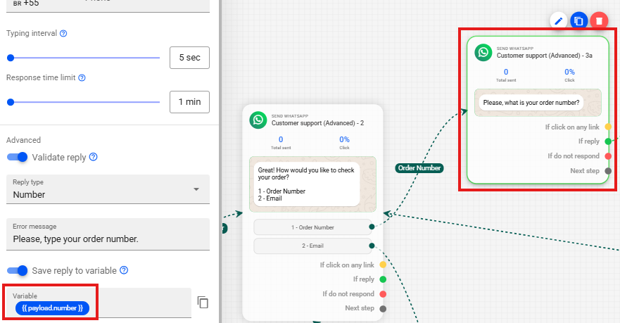 Resultado do Filtro `findOrdersByNumber`