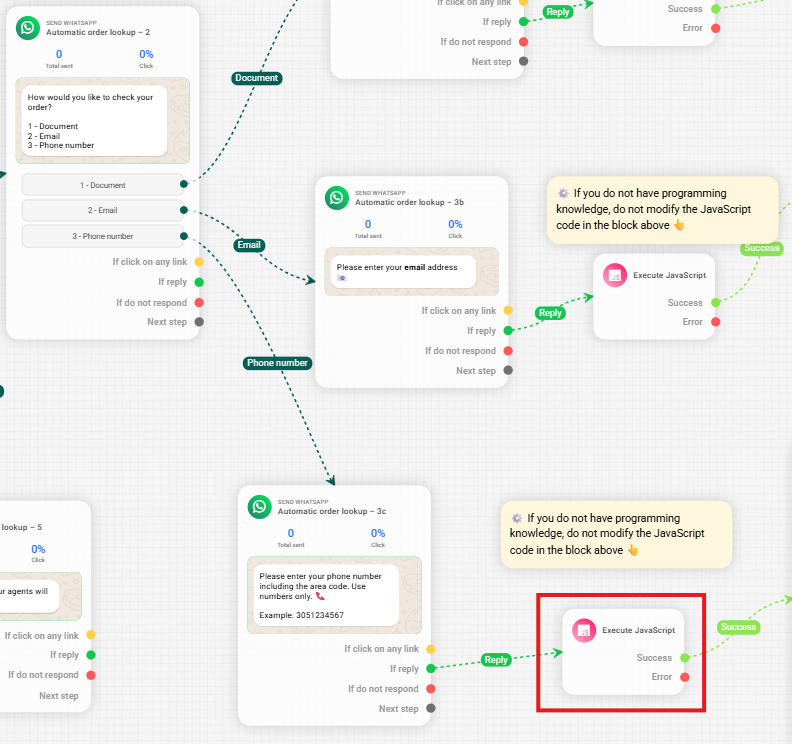 Result of the `findOrdersByPhone` Filter