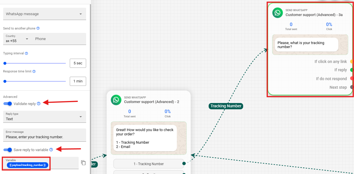 Result of the `findOrdersByTrackingNumber` Filter