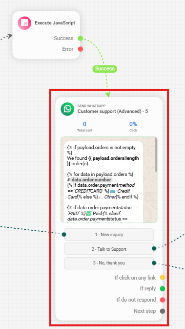 Result of the `findOrdersByTrackingNumber` Filter