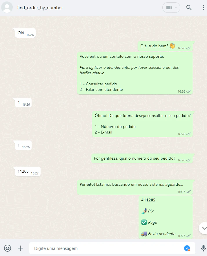 Resultado do Filtro `find_orders_by_number`