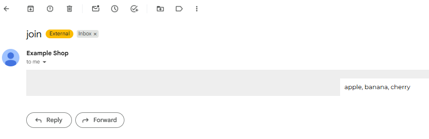 Result of `join` Filter