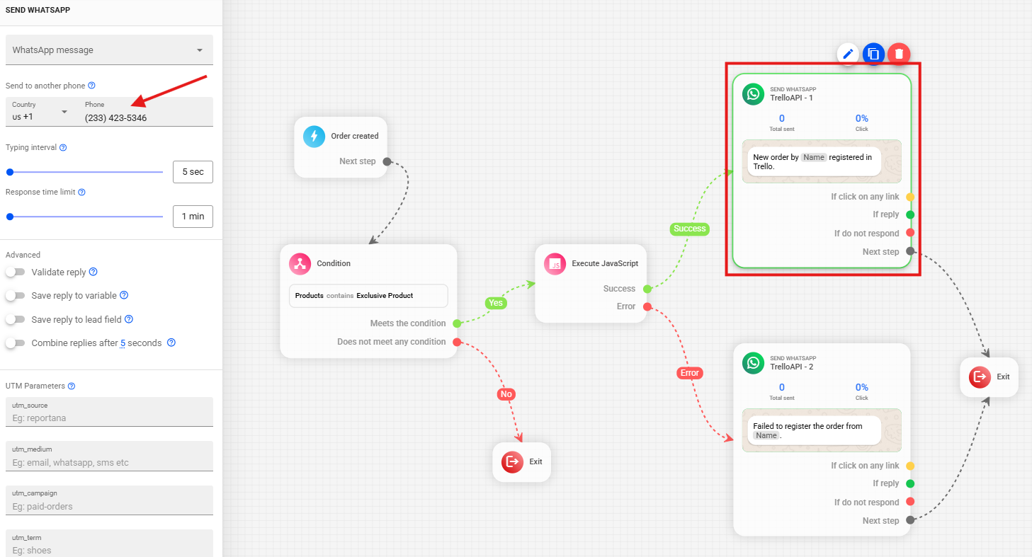 Result of the Trello API request