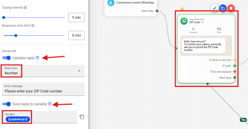 Result of the `Zipcodebase` request