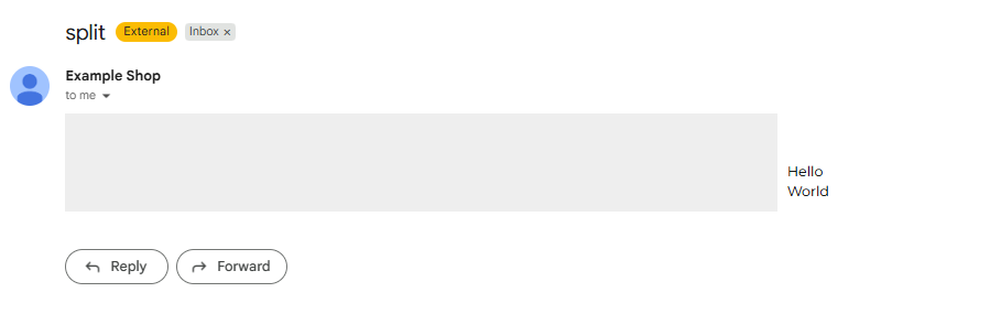 Result of `split` Filter