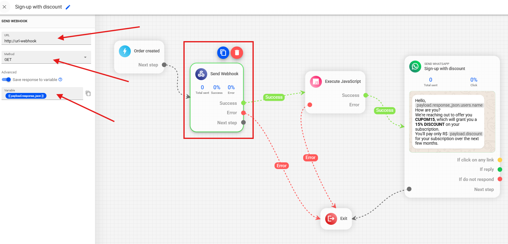 Example Send Webhook: image 1