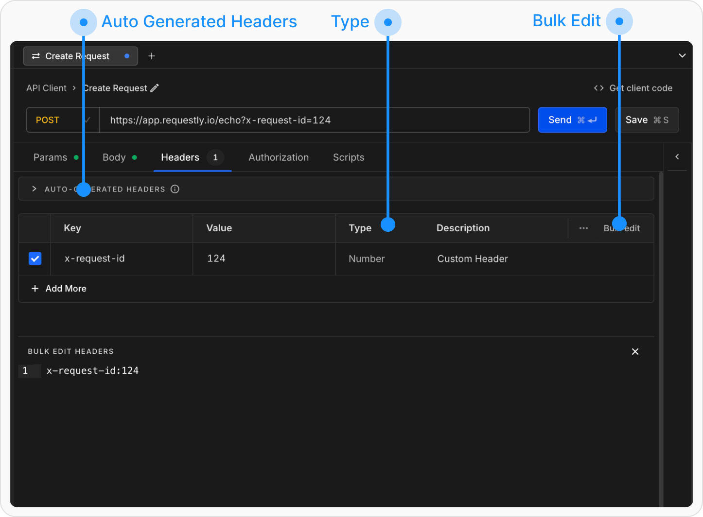 Headers - Send API Request