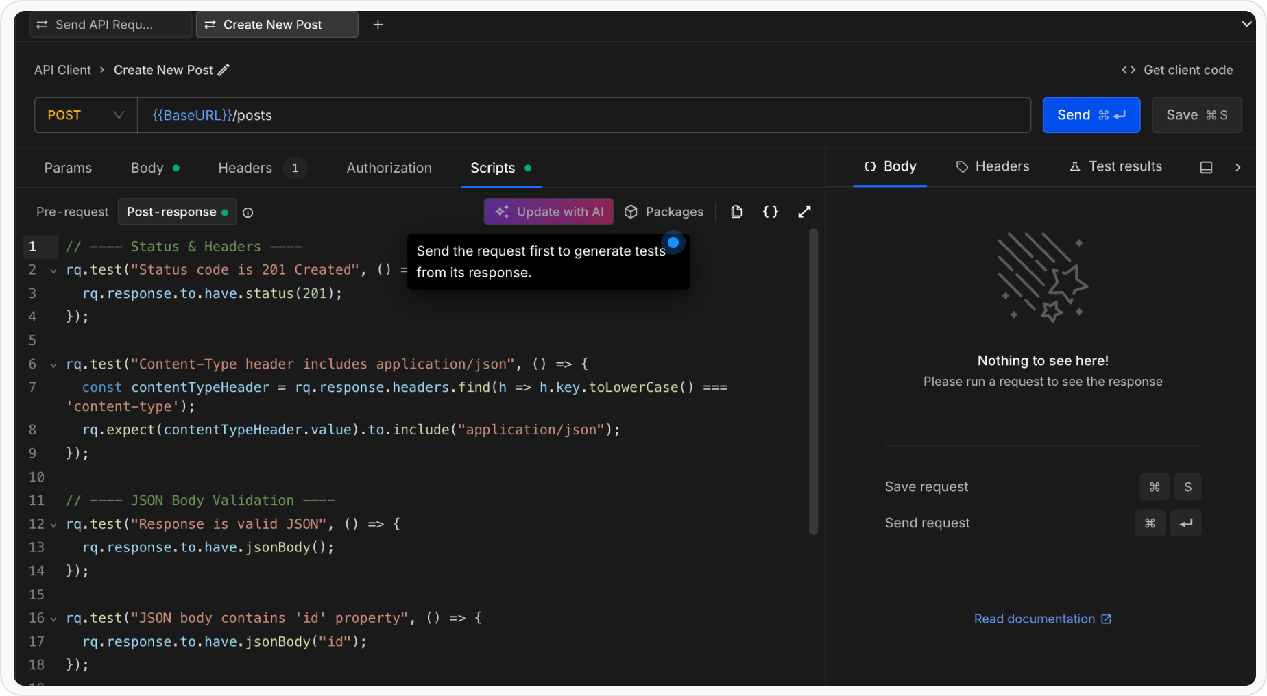 Test Authoring Agent Send Request Firsttogeneratetestsfromitsresponse 1