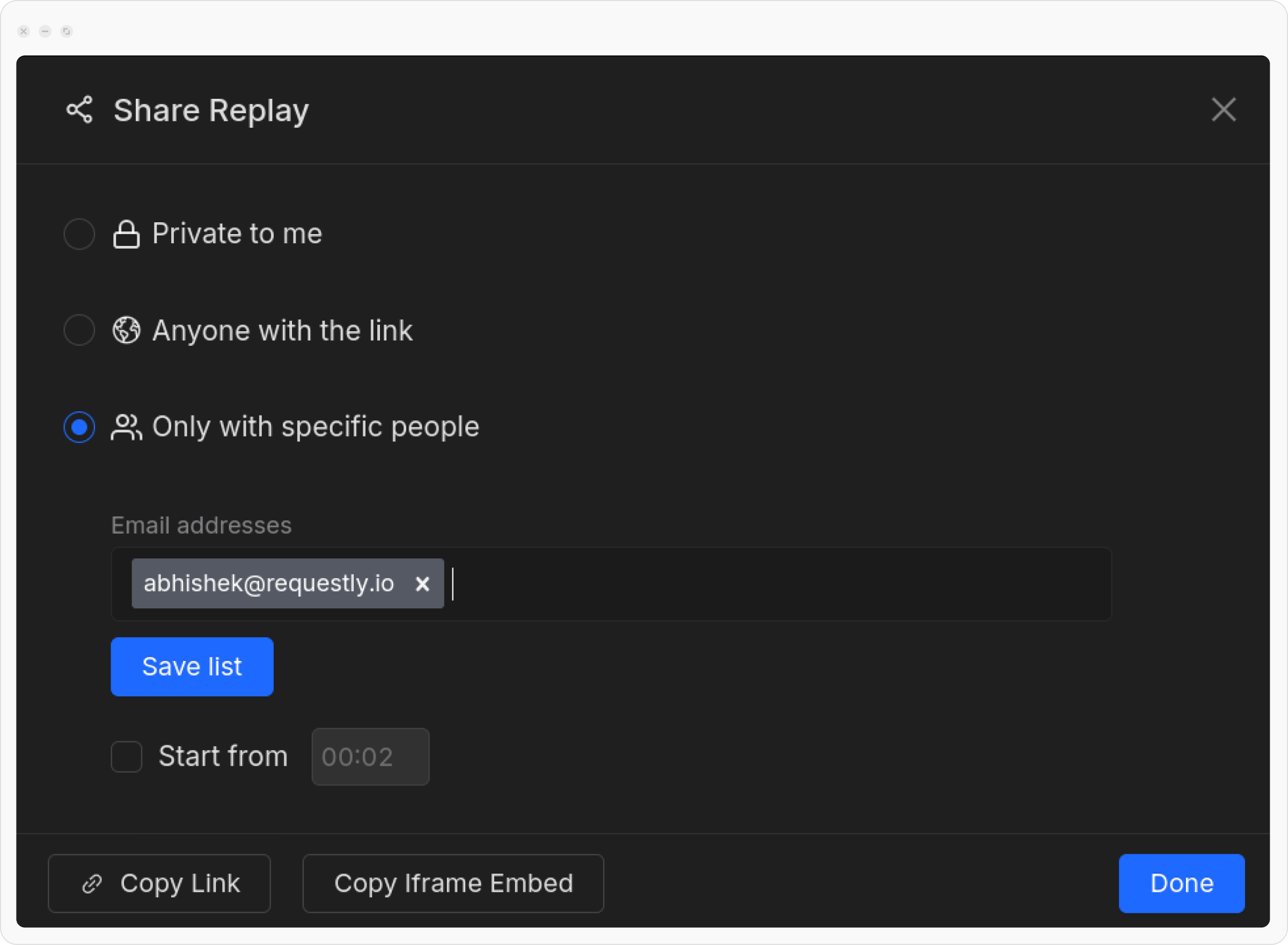 Only with specific people - Access Control of Session
