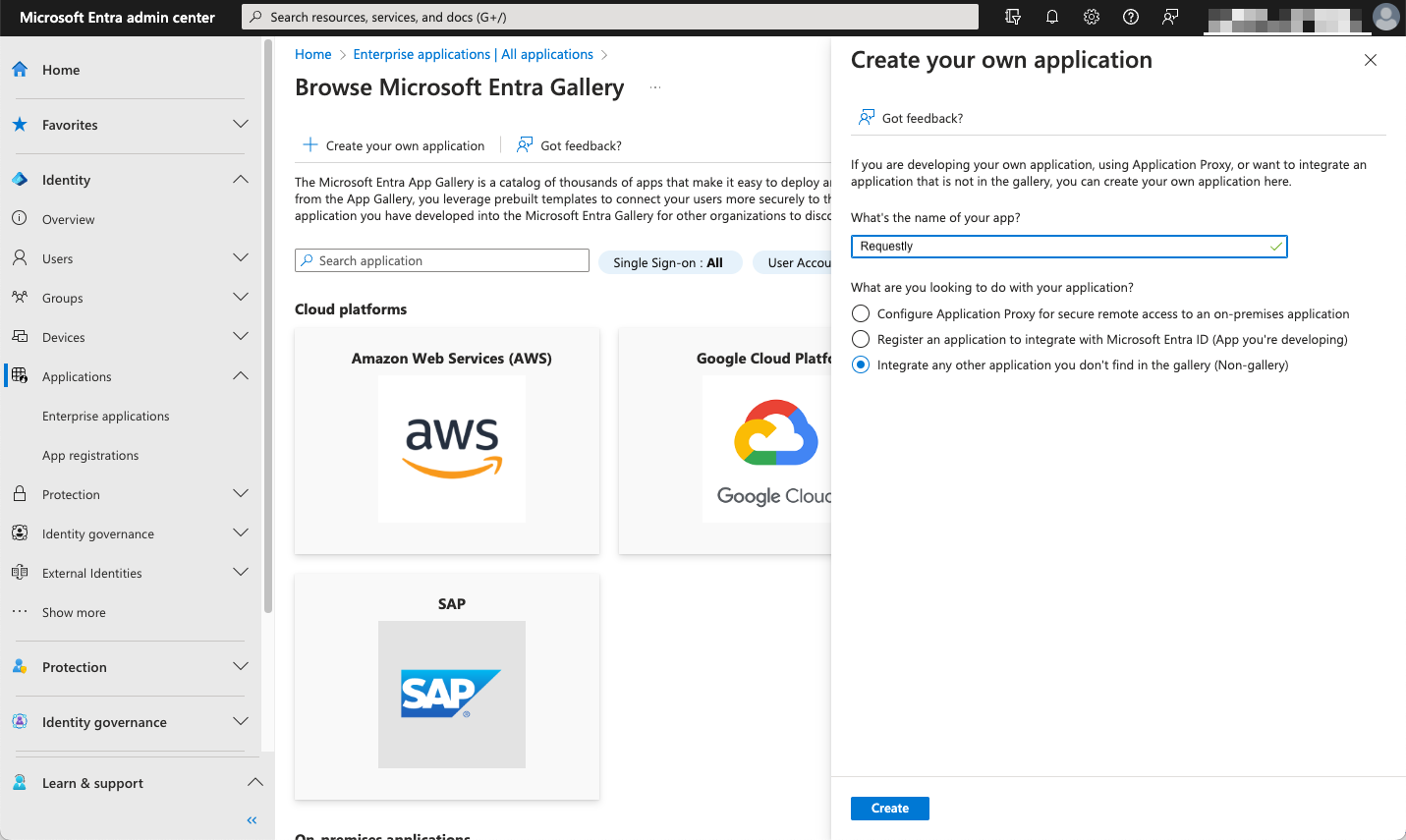 Set up Microsoft Entra ID - Requestly