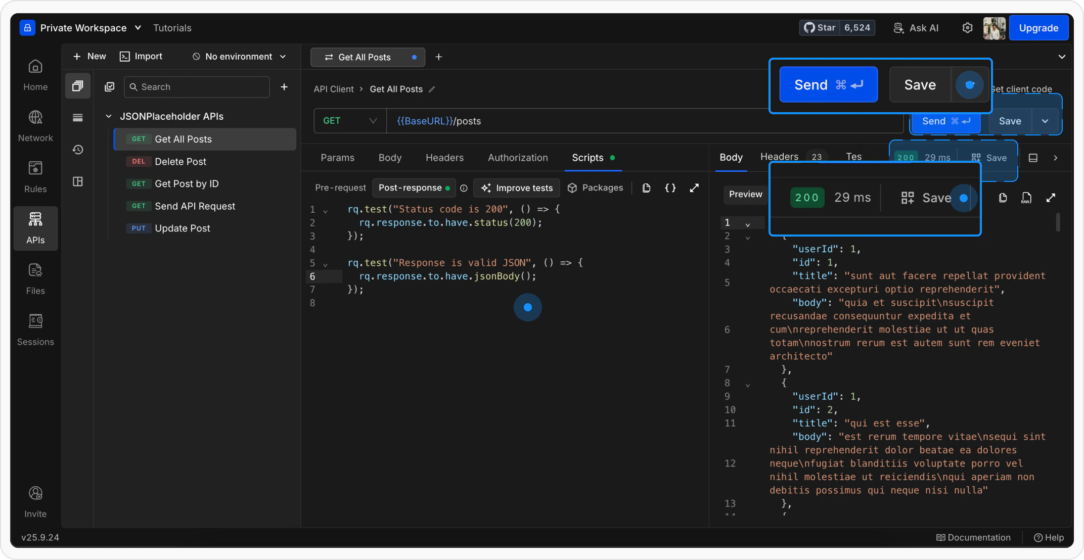 Save Examplesinrequestly